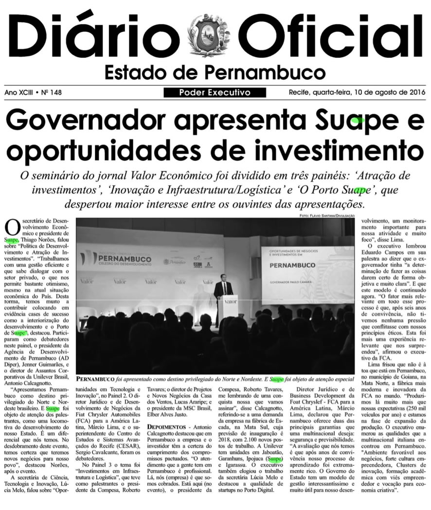 10 08 16 governador apresenta suape e oportunidades de investimento