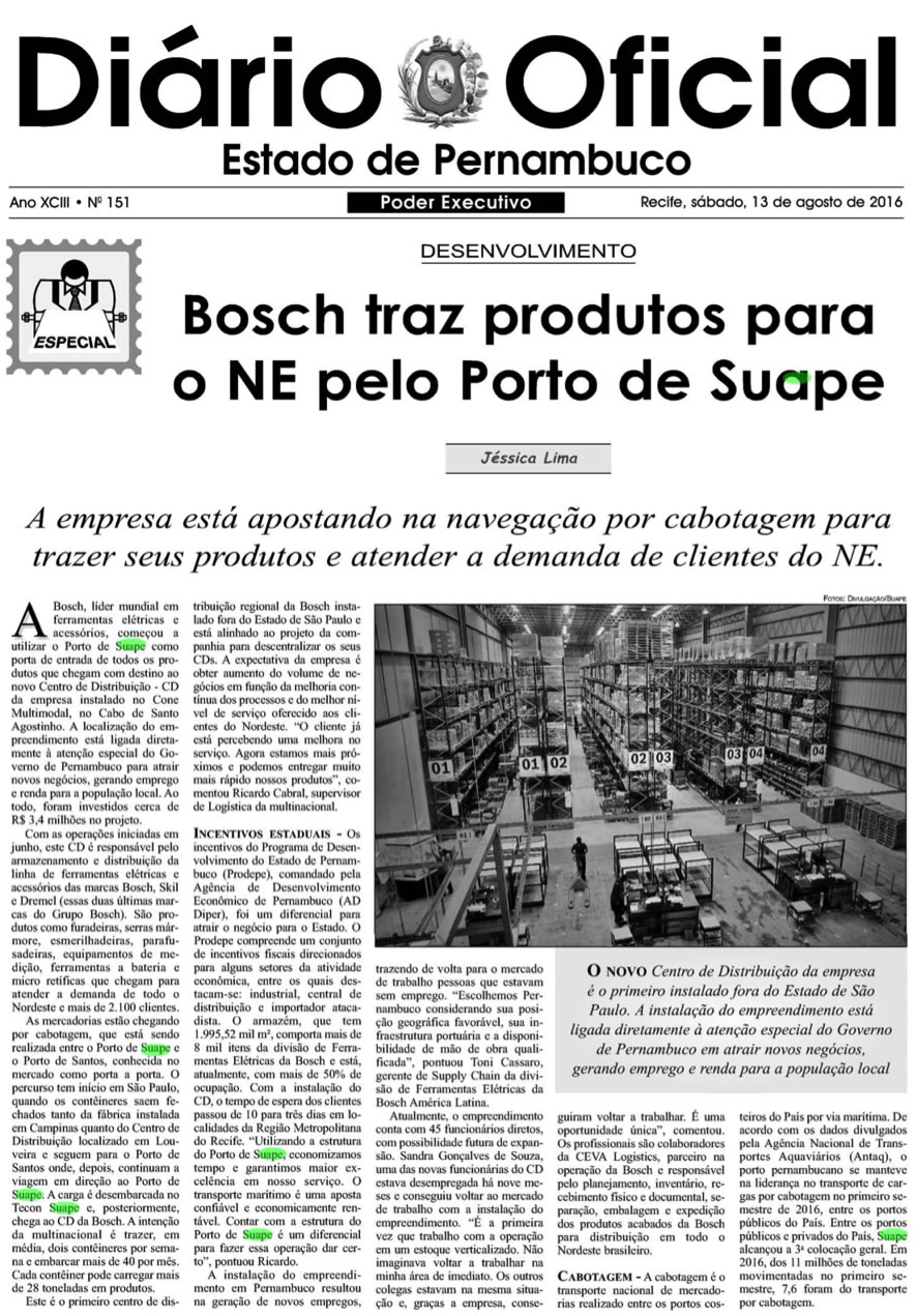 13 08 16 bosch traz produtos para o ne pelo porto de suape