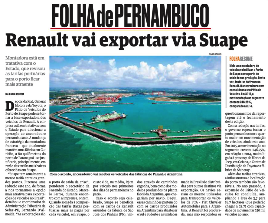 07 07 16 renault vai exportar via suape