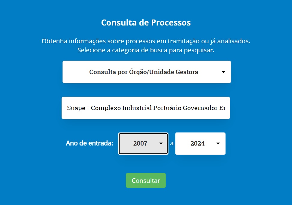 consulta TCE